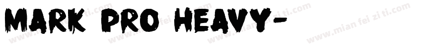 Mark Pro heavy字体转换